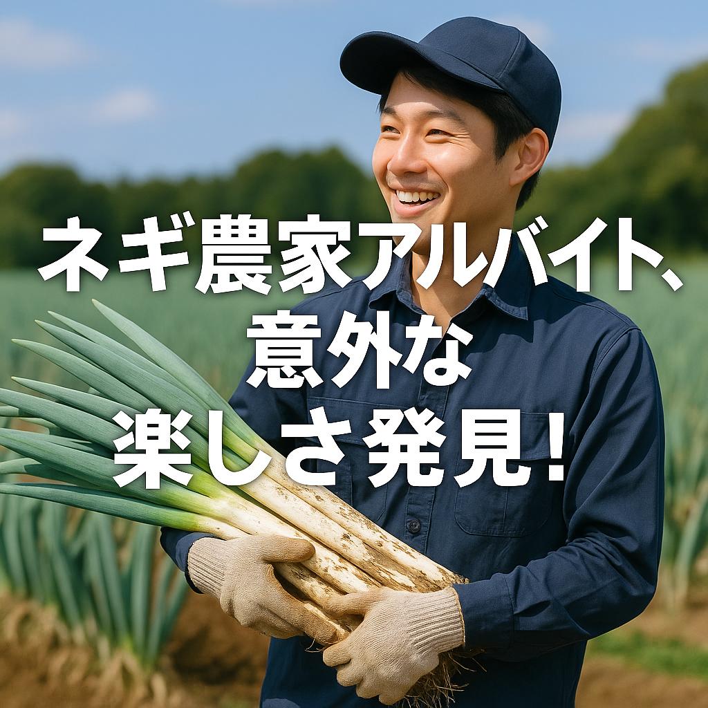 ネギ農家アルバイト、意外な楽しさ発見！